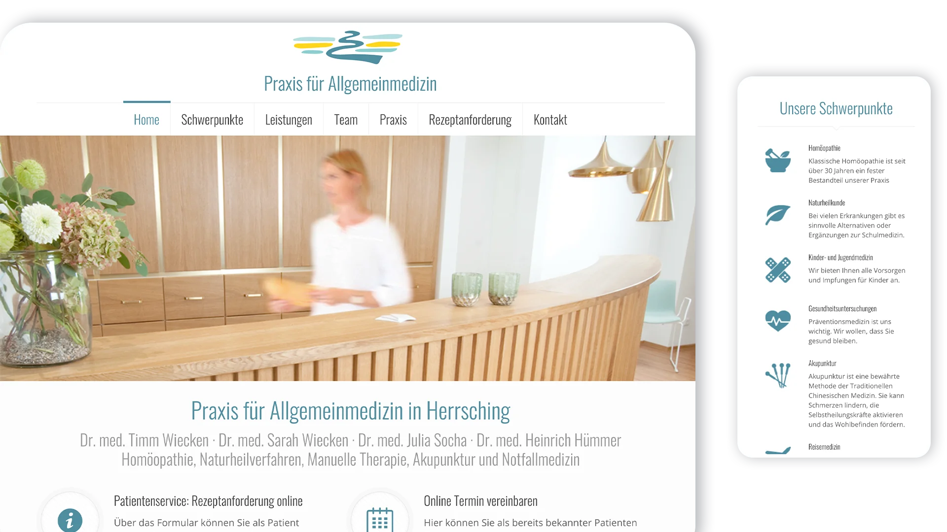 Praxis für Allgemeinmedizin – Herrsching – Website